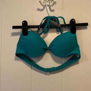 Teal Push Up Bikini Top